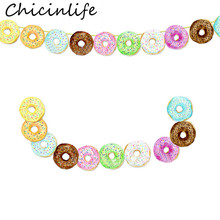 Chicinlife-faixa de rosquinha para decoração, kit com 10 peças, para festas de aniversário, chá de bebê, guirlanda para decoração de festa 2024 - compre barato