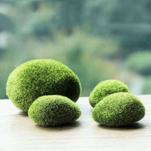 1 pack Green Artificial Moss Stones Grass Plant bonsai flocking false lawn micro landscape decoration accessories Free Shipping 2024 - buy cheap