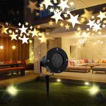 Projetor de estrelas branco quente, luz para áreas internas e externas, decoração de casa, jardim, natal, efeito de palco