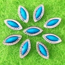 DIY 300pcs resin horse eye flat back rhinestone wedding decoration garment accessories 2 hole resin hand seam drilling B605 2024 - buy cheap