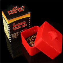 Caixa de doces de mágica (vermelho), truques de mágica em palco, gimmicks e objetos que aparecem da caixa vazia, acessórios de mágica, comemoração 2024 - compre barato