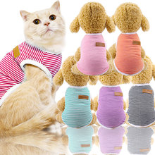 Spring Summer Classic Stripe Dog Shirt Cheap Dog Clothes for Small Dog Summer Chihuahua Puppy Vest Yorkshire Terrier Pet Clothes 2024 - buy cheap