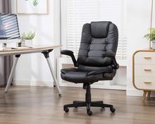 Silla giratoria ergonómica de cuero para oficina, sillón de ordenador ejecutivo con brazos plegables, para escritorio de ordenador 2024 - compra barato