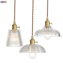 IWHD Nordic Modern Pendant Lights LED Vintage Loft Hanglamp With Switch Glass Industrial Hang Lamp Fixtures Industrial Lamp 2024 - buy cheap