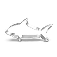 TTLIFE Shark-Utensilios para hornear, cortadores de prensa de galletas de acero inoxidable, accesorios de decoración para la cocina, molde Fondant 2024 - compra barato