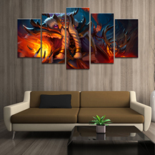 5 Piece HD Picture DOTA 2 Game Poster Wall Sticker Paintings Artwork Canvas Art for Home Decor Wall Art 2024 - buy cheap