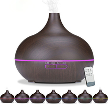 400 ml USB aroma oil diffuser wood electric humidifier ultrasonic air humidifier aromatherapy LED light mist maker for home 2024 - buy cheap