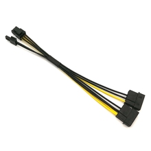 Angitu Dual IDE Molex 4Pin к PCI-E 8Pin 6 + 2Pin кабель адаптера питания 2024 - купить недорого