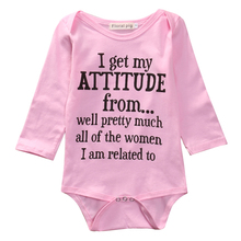Emmaaby/милый розовый комбинезон с буквенным принтом для новорожденных и маленьких девочек; комплекты одежды 2024 - купить недорого