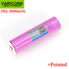 6PCS/LOT VariCore  new ICR18650 30Q 18650 3000mAh li ion Rechargeable battery For Flashlight Batteries + Pointed 2024 - buy cheap