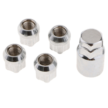 Anti-theft Nuts M12x1.5mm Wheel Lock Nuts Silver Nuts For Toyata,Honda,KIA 2024 - buy cheap