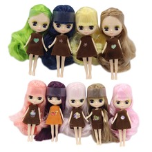 DBS Mini blyth doll 11cm BJD Suitable for diy change makeup Hair is long Can change their hair, such as in points 2024 - buy cheap