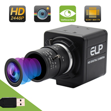ELP 8MP 3264X2448 USB camera Surveillance Cameras CMOS Sony IMX179 2.8-12mm varifocal lens usb camera webcam with 3m usb cable 2024 - buy cheap