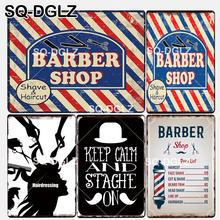 [SQ-DGLZ] New Keep Calm And Stache On Tin Sign Barber Shop Price Wall Decor  Metal Crafts Painting Plaques Art Poster 2024 - buy cheap