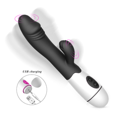 Rechargable Rabbit Vibrator for Women Female 30 Speed Realistic Dildo Vibrator Vagina Orgasm Clitoris Stimulator Adult Sex Toys 2024 - buy cheap