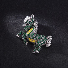 WWLB The New 3 Style Wild Horse Cactus Enamel Lobster Brooch Pin Button Shirt Collar Badge For Women Men Child Animal Jewelry 2024 - buy cheap