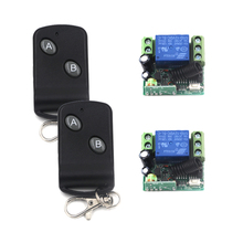 Relé de controle remoto sem fio super mini dc 12v 10a 433.92m 1ch rf interruptor de relé pt2262 código fixo com caixa sku: 5419