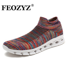 FEOZYZ-zapatillas de deporte antideslizantes para hombre, calzado deportivo ligero y transpirable, con absorción de impacto y arco iris 2024 - compra barato