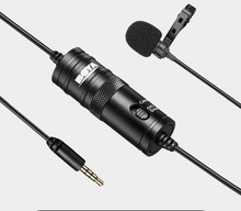 Микрофон BOYA BY-M1 6 м с зажимом Lavalier Mini Audio 3,5 мм воротник конденсаторный отворот микрофон для записи Canon/iPhone DSLR C 2024 - купить недорого