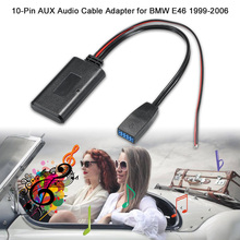 AUX аудио кабель адаптер 10Pin CD BT подходит для BMW E46 1999-2006 для автомобиля 2024 - купить недорого