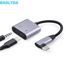 Baplyda usb type C до 3,5 мм AUX аудио наушники зарядное устройство и музыкальный разъем аудио сплиттер адаптер для Google Pixel 3 samsung Note8 S9 2024 - купить недорого