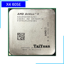 Processador para cpu amd athlon ii x4 605e 605, cpu quad core com soquete am3, 2.3 ghz 2024 - compre barato