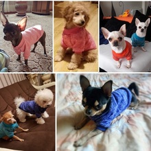 Теплая одежда для собак, куртка, зимний мягкий хлопковый свитер, одежда для домашних животных, кошек, щенков, пальто для маленьких собак, Рождественский костюм для чихуахуа, домашних животных 2024 - купить недорого