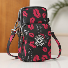 Женская сумка через плечо, сумка для телефона, повседневная нейлоновая сумка-мессенджер в стиле "Лолита", многослойная женская сумка 2024 - купить недорого