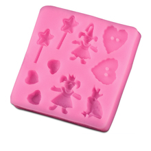Hot Sales Love Dolls Girl Silicone Mold Fondant Cake Decorating Tools Silicone Soap Mold Silicone Cake Mold  D137 2024 - buy cheap