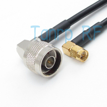 Freeshipping! 50CM  RG58  RF Pigtail coaxial  jumper cable N male plug right angle to SMA male plug Right Angle 20INCH 2024 - buy cheap
