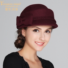 Charles Perra-gorros de lana para mujer, boina elegante de moda, estilo inglés, mantiene el calor, otoño e invierno, 5705 2024 - compra barato