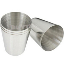 4Pcs/lot 35ml Drinking Glass Stainless Steel Shot Glasses Cups Wine Beer Whiskey Mugs Outdoor Travel Cup 2024 - buy cheap