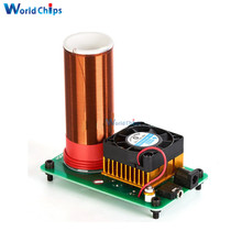 Mini Wireless Music Musical Coil Loud Speaker Tesla Power Magic Board DIY Kit Toy JX03 Module Under 20V Heat Sink Fan 2024 - buy cheap