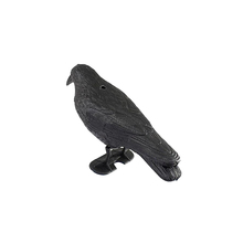 Realistic Black Crow Decoy Bird Scarer Pest Control Garden Defense Scarecrow 2024 - buy cheap