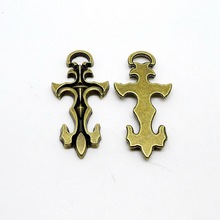 RONGQING 20pcs/pack Unique Design Abstract Cross 50x25mm Religion Crucifix DIY Charmes Dijes Lote 2024 - buy cheap