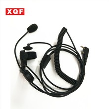 Fone de ouvido para microfone xqf com 2 pinos vox ptt, para baofeng drive puxing para kenwood backup 2024 - compre barato