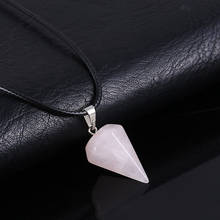 Fashion Cone Shape Pendant Charm Necklace Women mujer Jewelry Rope Chain Crystal Stone Necklaces  For Christmas Gift 2024 - buy cheap