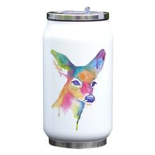 Cool Giraffe Design Watercolor Drawing Stylish Wild Animal Thermos for Kids 330ml Insulated Vacuum Bottle with Straw 2024 - buy cheap