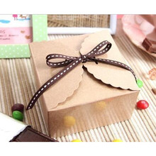 10 pcs 9*9*5cmRetro Mini Kraft Paper Box,DIY Wedding Gift Favor Boxes,Party Candy Box,Mini Single Cake Box Packaging 2024 - buy cheap