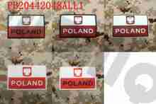 3D PVC patch Poland flag flag Tactical Military Morale Rubber patch 2024 - buy cheap