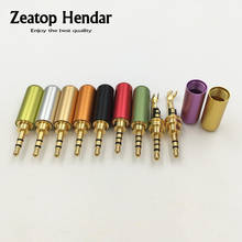 10Pcs 2.5mm 3 4 Pole Stereo with Clip Audio Jack Solder Connection Plug for DIY Repair Headphone Aluminum Shell Connector 2024 - buy cheap