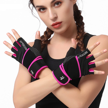 Boodun Women Fitness Gloves Sports Body Building Hand Palm Protector Gloves breathable non-slip half finger gloves 2024 - buy cheap