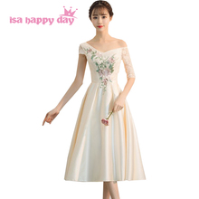 champagne v neck pageant girls bridesmaid girl party dresses princess ball gown teens belt party dress for wedding H4285 2024 - buy cheap