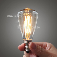Marconi Style Light Bulb Industrial Vintage Edison 40W Clear Glass E14 AC120V Or 220V For Cafe Bar Coffee Shop 2024 - buy cheap