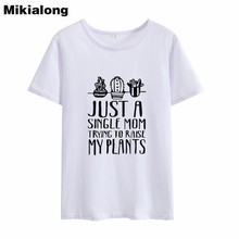 Mikialong 2018 Cactus T Shirt Women Tumblr Harajuku Short Sleeve Summer T-shirt Femme Kawaii Funny Women Tshirts Top Tee Shirt 2024 - buy cheap