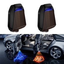 2PCS Universal LED Car Door Welcome Logo Ghost Shadow Light Rechargeable Car Styling Laser Projector Night Light Car Accessories 2024 - buy cheap