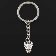 New Keychain 12x15mm Cow Bull Ox Pendants DIY Men Car Key Chain Ring Holder Keyring Souvenir Jewelry Gift 2024 - buy cheap