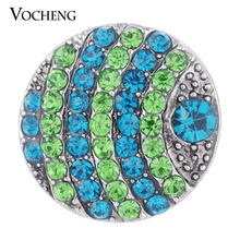 10PCS/Lot Wholesale Vocheng Ginger Snap Jewelry 18mm 2 Colors Bead Crystal Button Vn-1311*10 Free Shipping 2024 - buy cheap