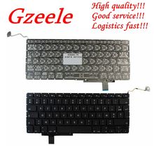 GZEELE Французская клавиатура для Apple MacBook Pro A1297 FR AZERTY черная без рамки 2024 - купить недорого