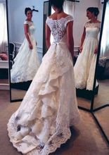 2020 Arabic lace Wedding Dresses lace boat Neck Turkey Appliques Vintage wedding gown Bride Dresses 2020 Vestido de Noiva 2024 - buy cheap